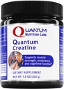 Quantum Nutrition Labs Quantum Créatine - Poudre monohydratée de créatine, Poudre de créatine pour hommes, femmes, végétariens, formule non aromatisée pour végétalien - 7,8 oz (40 portions)
