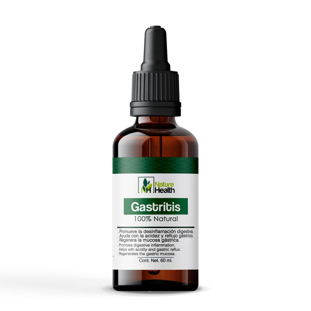 Gotas Gastritis Apoyo digestivo para la acidez estomacal, reflujo Acido e indigestión (2.0 fl oz) (1)