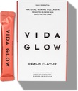 Vida Glow en poudre de collagène marin - Supplément anti-vieillissement avec des peptides de collagène, favorise la peau Glowing, les ongles forts, cheveux sains