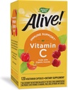Nature's Way Alive! Vitamin C Supplement Made with Organic Acerola Cherries, Immune Support*, Antioxidant Support*, 100% Fruit Source Vitamin C, 120 Capsules (Packaging May Vary)