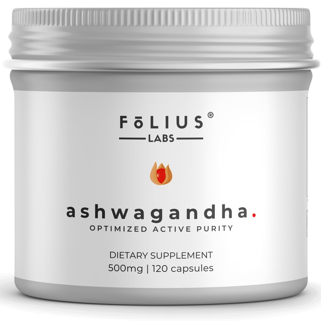 Ashwagandha 7,5% supplément de soutien énergétique à base de plantes 500mg - support anti-stress, support d'humeur naturelle - extrait de racine d'Ashwagandha plein spectre -120 capsules