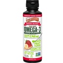 Barlean's Strawberry Banana L'huile de lin liquide, Omega végétalien 3 6 9 Suppléments pour enfants et adultes de l'huile de lin pressé froid avec 2 968 mg d'oméga végétalien, sans OGM et sans gluten, 8 oz