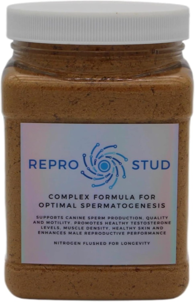 Supplément enhancer du sperme de canine – Formule avancée pour la production optimale - Soutien vital de reproduction des chiens, améliore les cellules de reproduction chez les chiens mâles - ReproStud MaxTM (1 Bottlle)