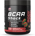 Poudre d'énergie acide amino avec BCAA, meilleure boisson de récupération intra et post entraînement, récupération musculaire et poudre d'endurance avec BCAA soutient la croissance musculaire, le parfum de miel, 292g - Fabriqué aux États-Unis