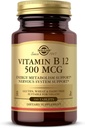 Solgar Vitamine B12 500 mcg - 100 comprimés - végétalien, sans gluten, sans laiterie, casher - 100 portions