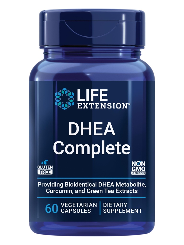 Prolongation de vie DHEA et 7-Keto DHEA Capsules végétariennes complètes pour maximiser le soutien d'un poids et d'une humeur sains, masse musculaire maigre, Libido et plus, non-OGM, sans gluten, 60 comte