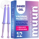 Muun Women's Vaginal Probiotics Yeast Infection & BV Treatment Pack of 12 Vaginal Moisturizer for Dryness & Promote pH Balance Feminine Odor Elimination & Vaginal Health Hormone & Estrogen Free