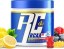 Ronnie Coleman's BCAA XS poudre avec des AEA, chaînes ramifiées acides aminés après l'entraînement récupération musculaire, sans sucre boisson d'hydratation pour les femmes et les hommes, Gommies de citron, 30 portions