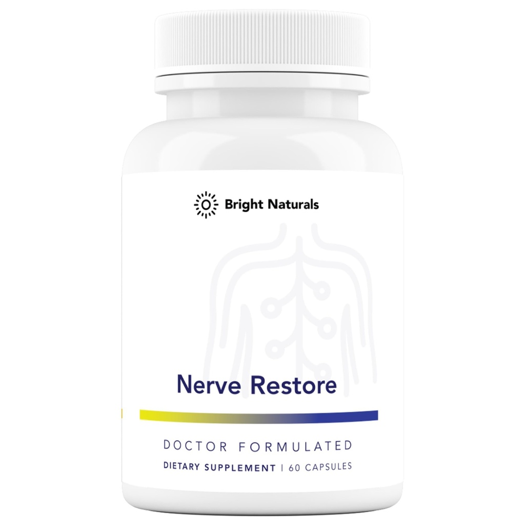 Nerve Restore - Supplément de soutien Nerve - Comprend Pea, White Willow et B-Vitamine Complexe de soutien Nerve pour le soutien avancé de la santé Nerve - Fabriqué aux États-Unis, 60 capsules