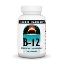 Source Naturals Vitamine B-12, soutient la production d'énergie, 2000 mcg - 200 Lozanges végétariennes