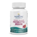 Nordic Naturals Zero Sugar Probiotic Gummies - Fraise Pastèque Saveur - 40 Gummies - Soutient le bien-être digestif et la santé immunitaire - Non-OGM - Testé par une tierce partie - Vegan - 20 portions