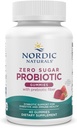 Nordic Naturals Zero Sugar Probiotic Gummies - Fraise Pastèque Saveur - 40 Gummies - Soutient le bien-être digestif et la santé immunitaire - Non-OGM - Testé par une tierce partie - Vegan - 20 portions