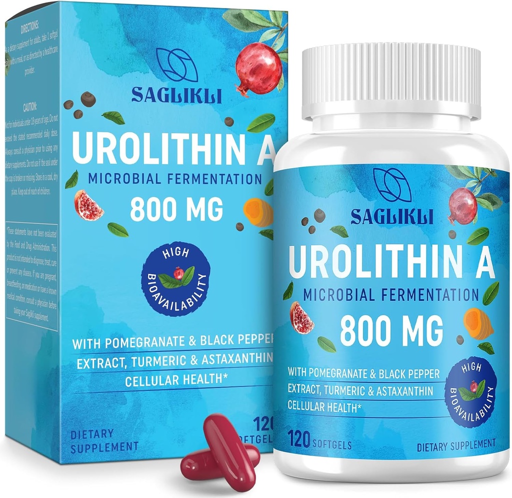 High-Potency 800MG Urolithin A Supplement-120 Softgels
