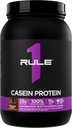 Rule 1 Casein Protein - 25g Protein and 11g EAAs Per Serving from Slow-Release Micellar Casein for Overnight Recovery and Sustained Delivery Between Meals (2 Pounds*, Chocolate Fudge)