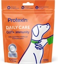 Protexin Daily Care Gut+ Immunity | 60 Dog Chews, Turkey and Cranberry Flavor Dog Supplement | Probiotics for Dogs, Dog Postbiotics