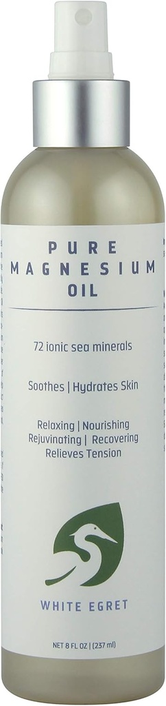 White EGRET Oil Magnesium Pure, 8 FZ