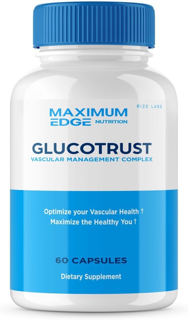 rize labs - Glucotrust Supplement Capsules, Advanced Balance Max Formula Complex Blend Edge (60 Capsules)
