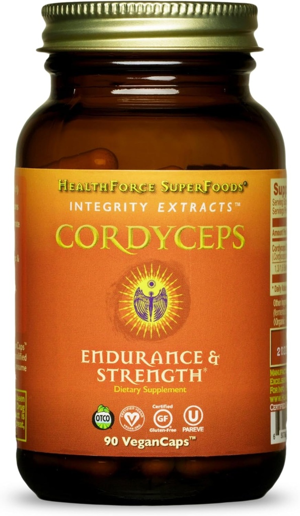 HealthForce Superfoods Integrity Extraits Cordyceps – Capsules - 90 Capsules Vegan