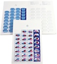 Mensuel Organisateur de pilules Plaquettes de protection contre le phoque froid – Bricolage Pharmacie Pillet Emballage pour les médicaments, jetable, facile à utiliser, juste remplir et sceller (31 Day-6 Packs)