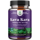 Kava Kava Root Extract Supplement 1000mg - Fast Actionn Herbal Support avec Kavalactones pour l'humeur équilibrée - Détendez les capsules calmantes pour le stress et mieux dormir - 15 portions