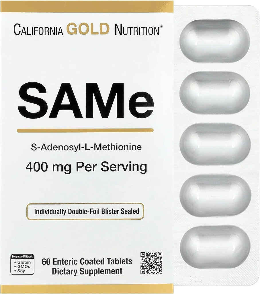 California Gold Nutrition Même, Tosylate de disulfure, 400 mg, 60 comprimés enrobés entériques