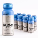 Ryde: Relax Shot , Flacon framboise , Baume de citron , L-Theanine , Ginseng & Camomille , 0 Calories , 0 Sucre , 2 FL OZ Shots , vous aide à vous détendre* (8 Pack)
