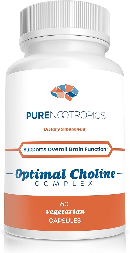 Pure Nootropics - Complexe optimal de choline - Alpha GPC/CDP Citicoline Blend - 300 mg