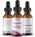 – Huile de mélatonine liquide topique – Aide naturelle au sommeil – Mélanges d'huile essentielle – Melatonine naturelle – Aide au sommeil et à la relaxation – Sans alcool et sans gluten – Melatonine biologique pour adultes (1 bouteille)