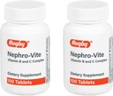 Rugby Nephro-Vite Vitamine B et C Comprimés complexes - Supplément alimentaire - 100 Compte (2 Pack)