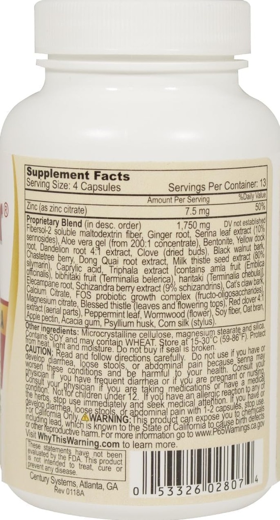 The Cleaner Detox, Effective-7 Day Formula for Women | Ultimate Body Detox, Support Digestive Health, 52 Veggie Capsules, White/Red