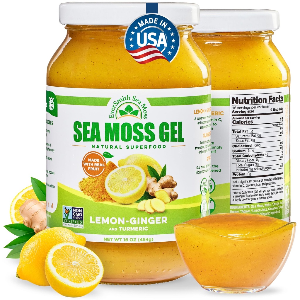 Gel de mousse de mer d'Irlande fabriqué aux États-Unis Riche en vitamines et minéraux