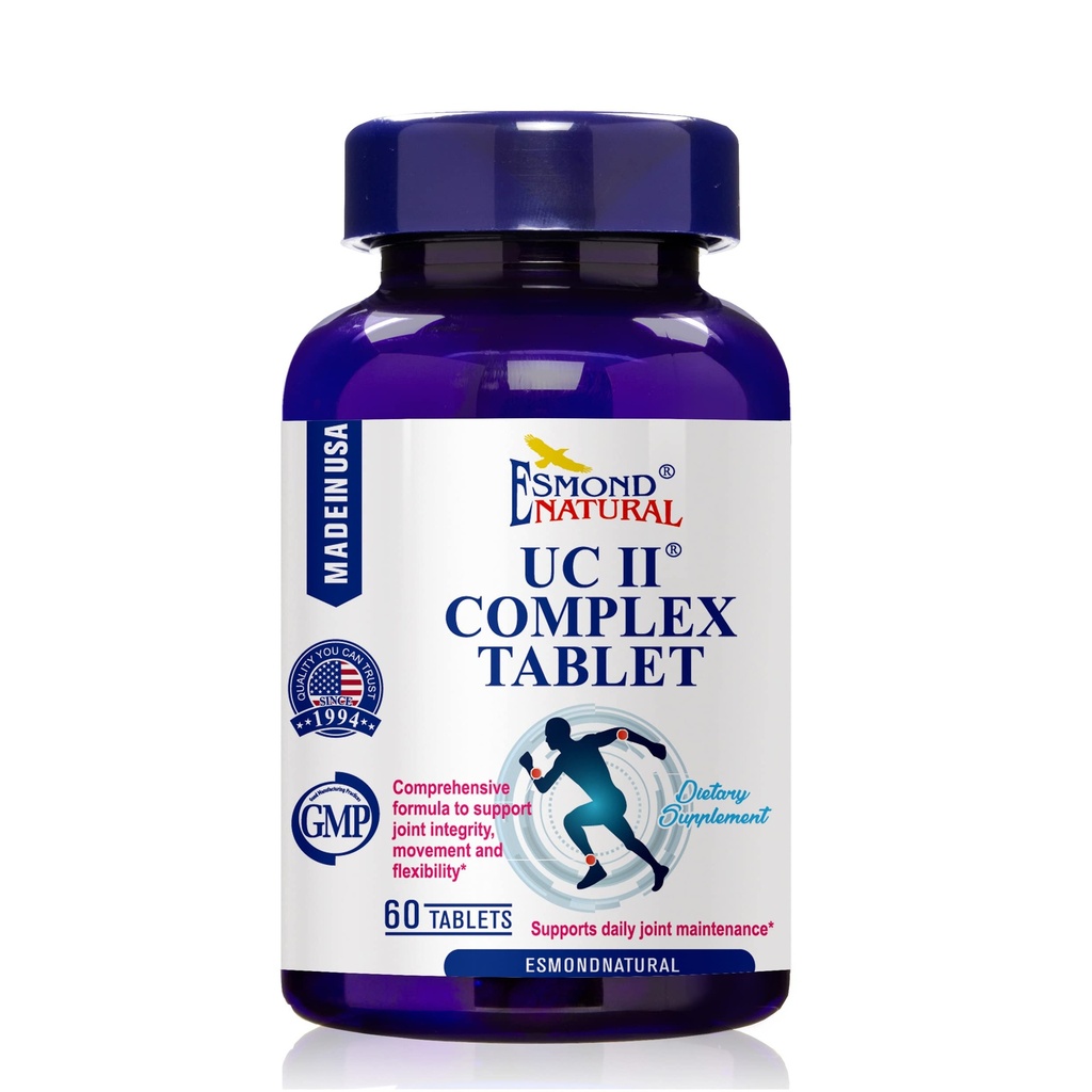 Complexe UC II (formule complète pour soutenir l'intégrité, le mouvement et la flexibilité des articulations), GMP, certifié Assn produit naturel, fabriqué aux États-Unis - 60 comprimés