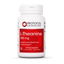 PROTOCOLE POUR LA BALANCE DE LA VIE L-Theanine 200mg - Soulagement normal du stress - Non- somnolence - 60 gélules