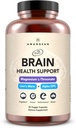 Supplément Cerveau AMANDEAN. Soutien cognitif nootrope pour la mémoire, Focus, Clarity. Magnésium L-Thréonate (Magtein), extrait de champignons de la Mane de Lion, complexe de choline Alpha GPC. 90 Capsules de légumes.