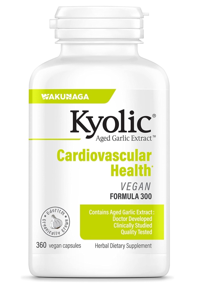 Extrait d'ail kyolique vieilli Formule 300, cardiovasculaire