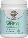 Jardin de la vie Sport Whey Plus Gestion du poids avec Amino Energy - 20g d'isolat de protéines herbeuses pour les femmes et les hommes - Poudre de vanille - avec Capsimax, 2 milliards CFU Probiotiques, environ 15 portions