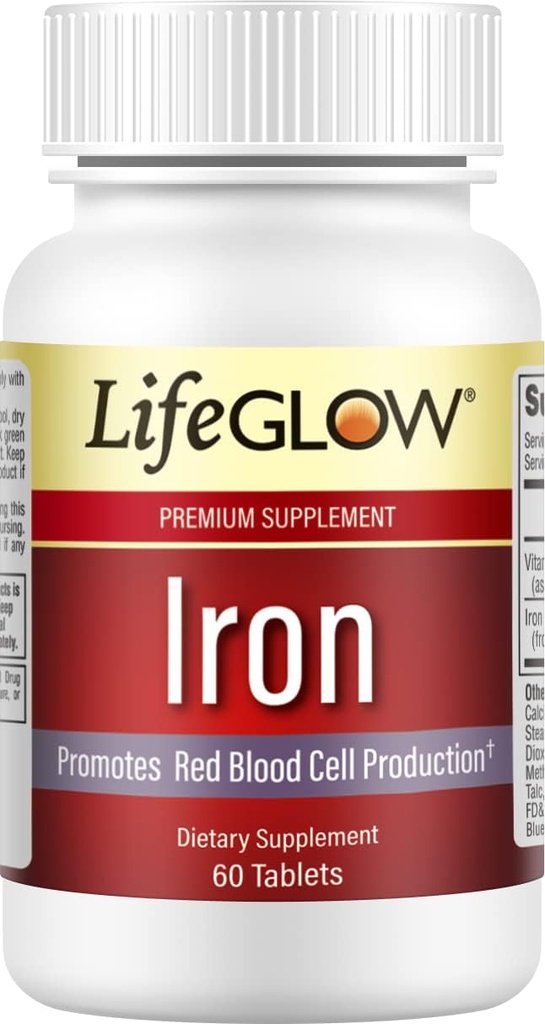 Iron, Dietary Supplement, 60 Tablets
