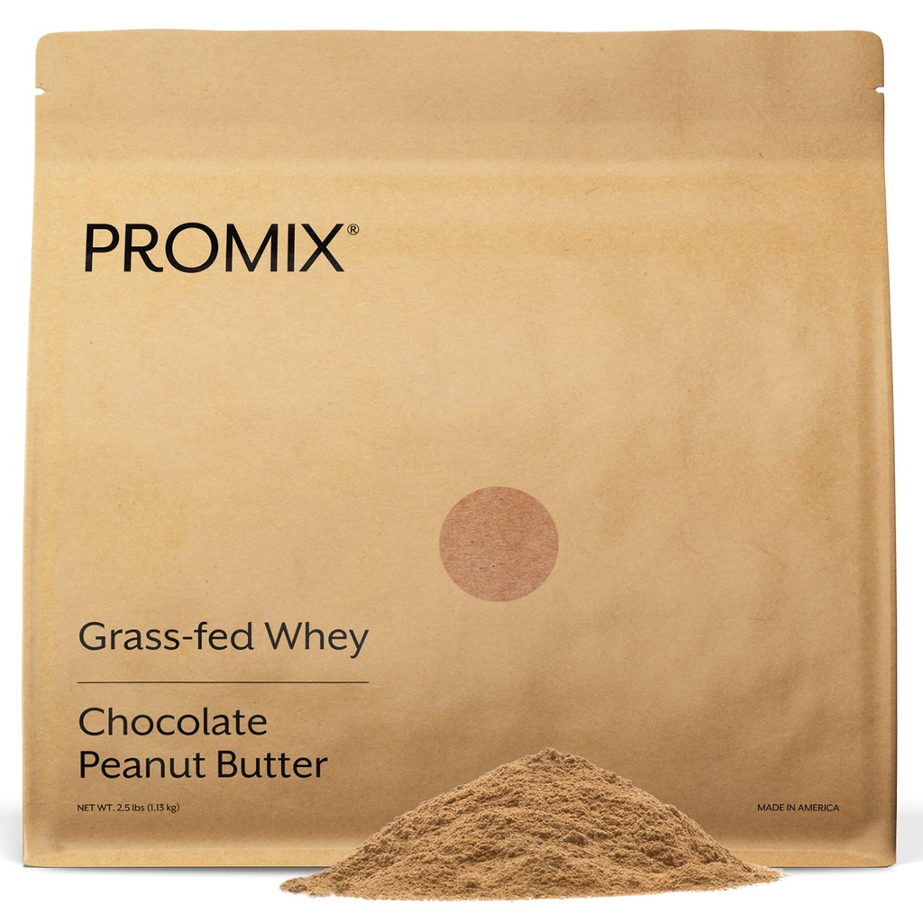 ProMix Nutrition Poudre de protéines de lactosérum, beurre d'arachide au chocolat - herbacé - Après entraînement Fitness & Nutrition Shakes, Smoothies, Cuisson & Recettes de cuisson - Sans gluten - 2.5 Livre (paquet de 1)