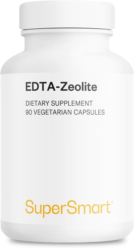 Supersmart - EDTA Zeolite 98% (Advanced Formula) - with Milk Thistle & Parsley - High Potency Supplement | Made in USA | Non-GMO & Gluten Free - 90 Vegetarian Capsules