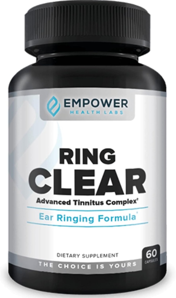 Ring Clear All-Natural Ear Buzz Relief Formula for Lasting Relief from Incessant Ear Buzzing - 30-Day Supply