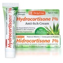 Crème Hydrocortisone de La Cruz 1% - Résistance maximale - Crème Hydrocortisone anti-démangeaison topique avec Aloe Vera et hydratant pour peau sèche, rougeur, dermatite, eczéma et Rashes - 1 OZ (28g)