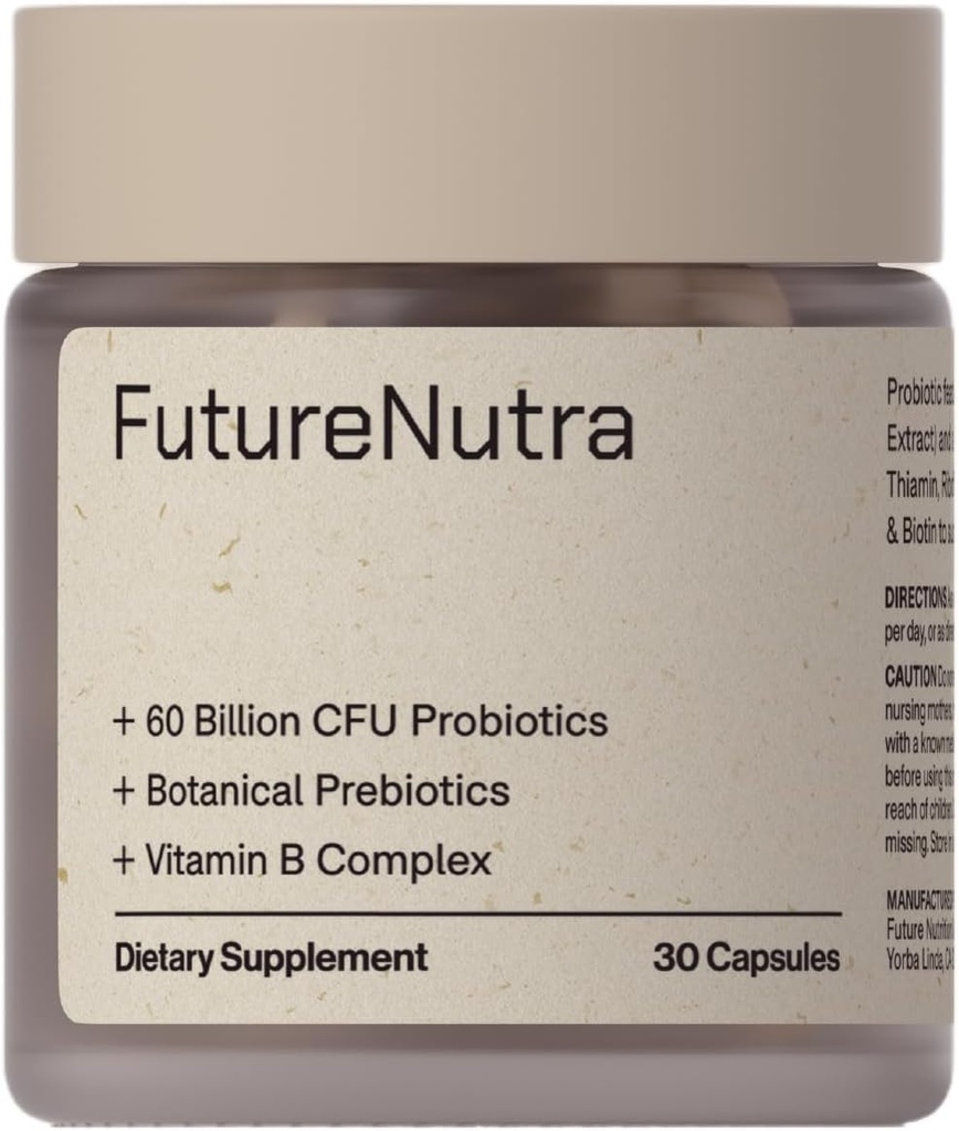 10 souches avancées, prébiotiques et vitamines B pour la santé globale digestive et immunitaire, soutient la constipation occasionnelle, le gonflement, la diarrhée - 30 comte/bouteille