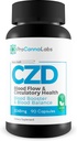 Supplément CDZ Vitamine C D et Zinc Plus Herbes - Notre meilleur booster de sang de vitamine C D Zinc pour l'équilibre et le flux sanguin - C Z D Flux sanguin et santé circulatoire - Pro Canna Labs Gommies Capsules
