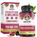 Ancien Résvératrol Résvératrol puissant antioxydant avec thé vert, extrait de graines de raisin pour un vieillissement en santé pour les hommes et les femmes
