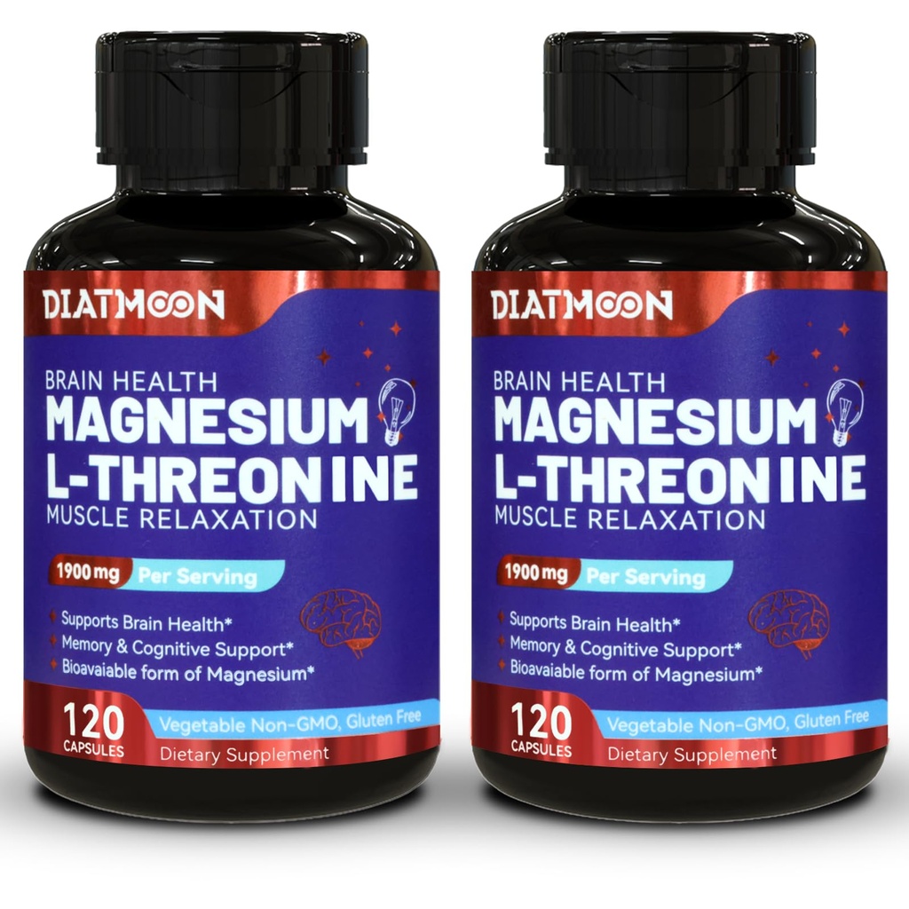 Gélules de magnésium L-Thréonine, supplément de magnésium Thréonine, 1900mg Magnésium L-Thréonine, non OGM, sans gluten - 240 gélules