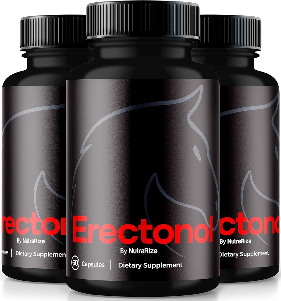 (3 Pack) Erectonol Capsules pour hommes, Erectonol Male Dietary Supplement, Formule quotidienne pour le mieux-être des hommes et la performance de pic, Formule avancée pilules pour un mode de vie actif, Commentaires (180 Capsules)