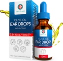 Gouttes d'huile d'olive de qualité moyenne pour l'enlèvement des cires et les oreilles bloquées, 10ml - 100 % naturel gouttes d'enlèvement de cire d'oreille avec pipette goutter assouplit et élimine durcit le build de cire d'oreille - gouttes avancées de cire d'oreille