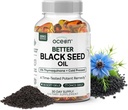 Organics Ocean Better Black Seed Oil Cold Pressed - Pure Nigella Sativa Oil for Immune Support - 5% Thymoquinone - Soutien Mémoire, Vitalité et Santé Cellulaire