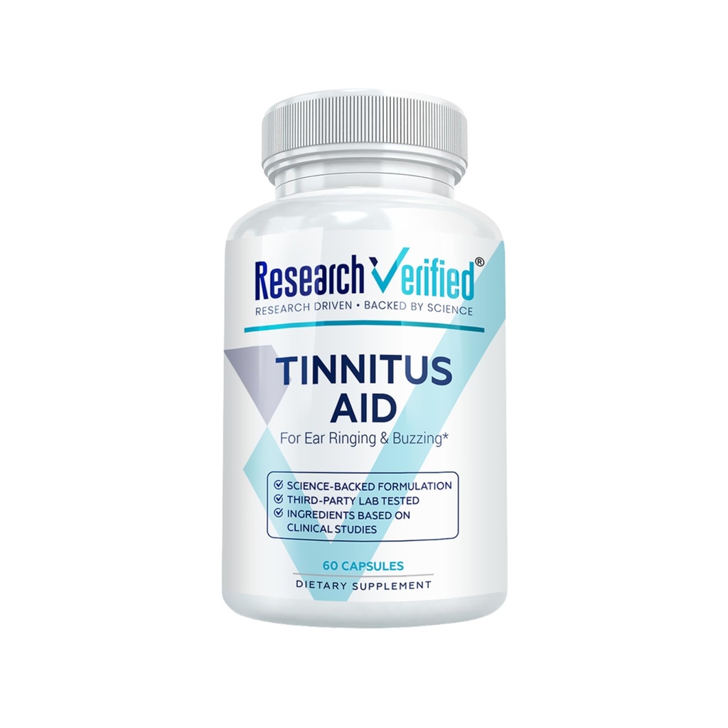 Recherche Verified Tinnitus Aid - Lessen Sonnerie interne - Ginkgo Biloba, Vitamine C, Complete Spectrum B Complex Blend, Magnésium - 60 Capsules - Vegan - Fabriqué aux États-Unis