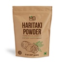 MB Herbals Haritaki Poudre 8 oz / 227 Gram / 0,5 lb (en poudre d'encre) Terminia chebula Harde Myrobalan chibulique (sans gluten) Pas de réserves